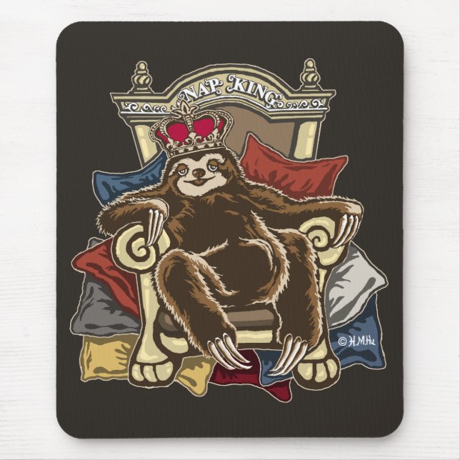 Nap King Mouse Pad (Front)