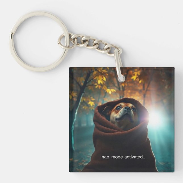 nap mode activated key ring (Front)