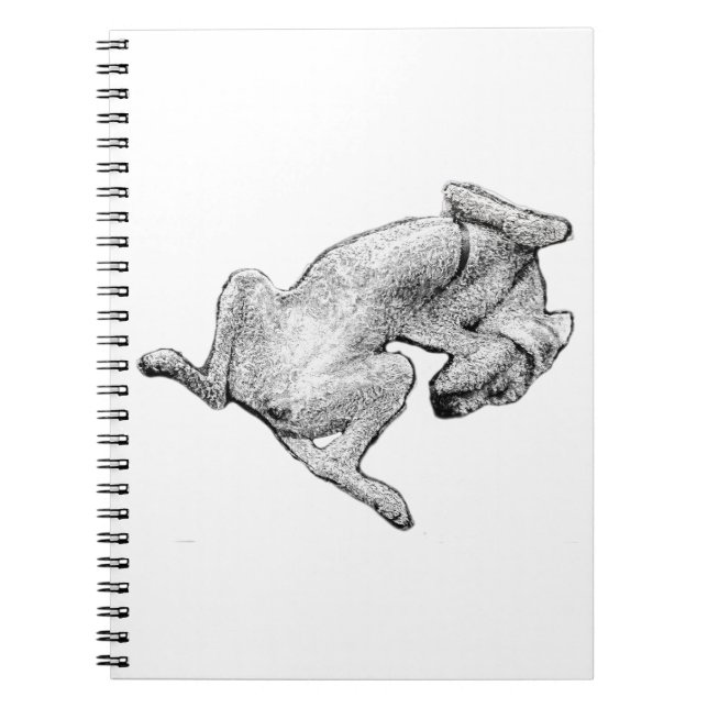 Nap Notes – Relaxed Dog Art Notebook (Front)