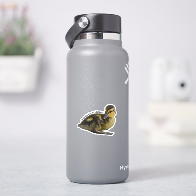 Nap. Quack. Eat. Repeat. - Mallard Duckling (HydroFlask)