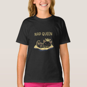 Nap Queen Cat - Embrace Feline Relaxatio T-Shirt