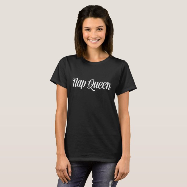 Nap Queen Typography T-Shirt (Front Full)