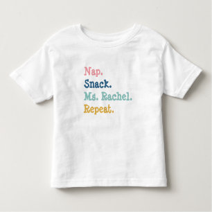 Nap Snack Ms. Rachel Repeat Shirt for Kids