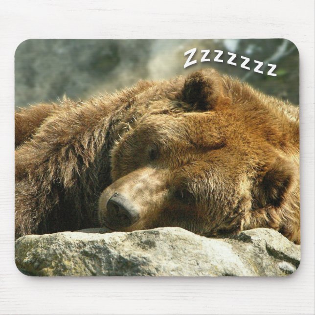 Nap Time Bear Mouse Pad (Front)