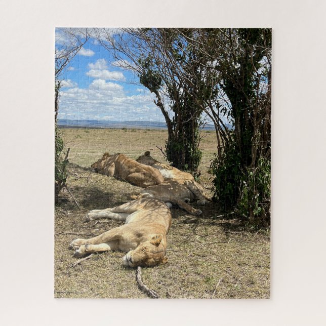 Nap Time for Lions Kenya Jigsaw Puzzle (Vertical)