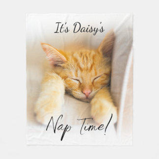 Nap Time Soft Cosy Personalised Pet Photo Fleece Blanket