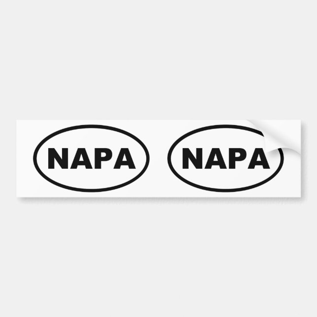 NAPA BUMPER STICKER (Front)