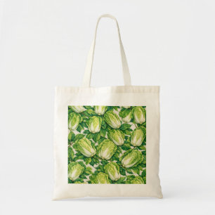 Napa Cabbage Botanical Vegetable Pattern Tote Bag