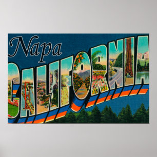 Napa, CaliforniaLarge Letter ScenesNapa, CA Poster