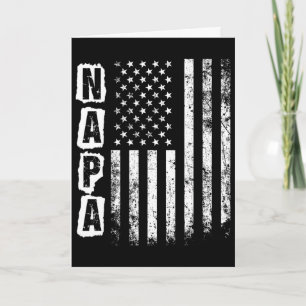 Napa Father's Day American Flag 4th Of July  Card