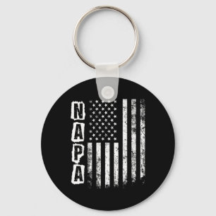 Napa Father's Day American Flag 4th Of July  Key Ring