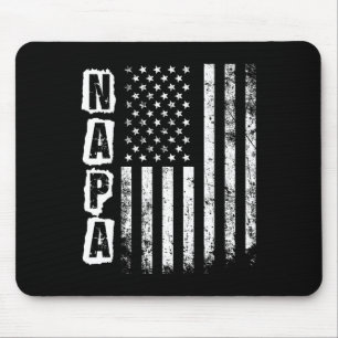 Napa Father's Day American Flag 4th Of July Mouse Pad