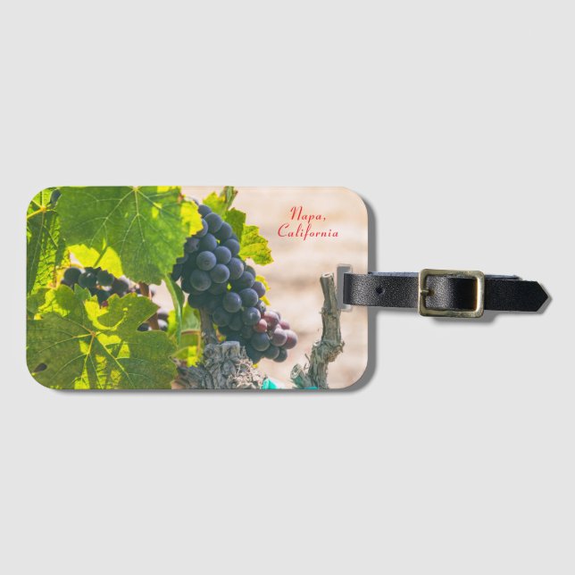 Napa Grapevine, California Luggage Tag (Front Horizontal)