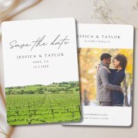 Napa Save the Date WInery Wedding