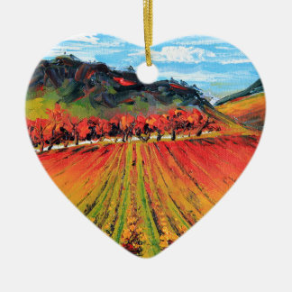 Napa Valley by Lisa Elley Ceramic Tree Decoration