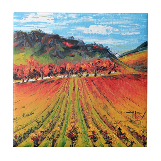 Napa Valley by Lisa Elley Tile (Front)