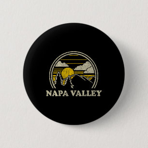 Napa Valley California Ca T Shirt Vintage Hiking M 6 Cm Round Badge