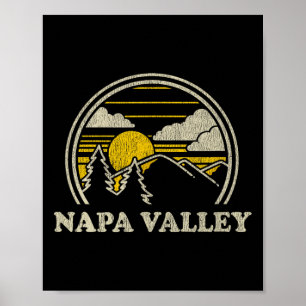 Napa Valley California Ca T Shirt Vintage Hiking M Poster