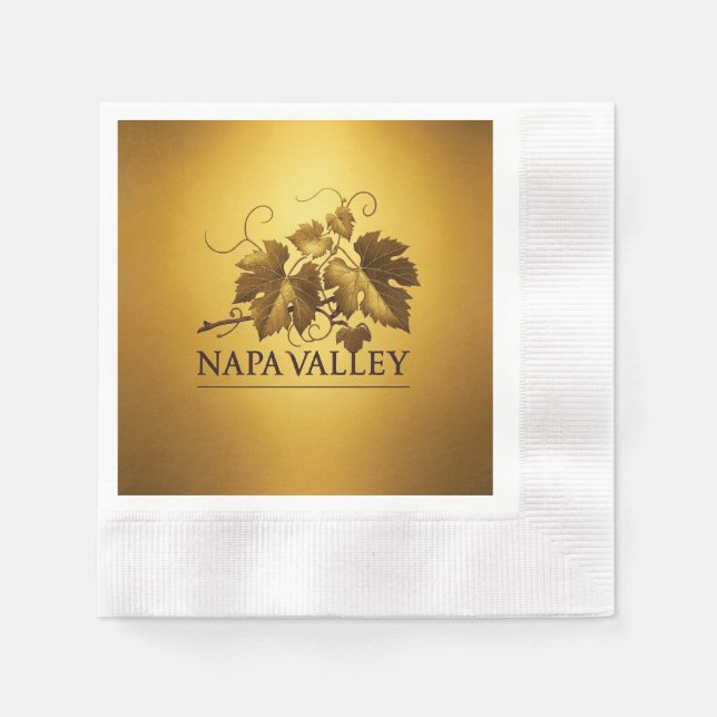 Napa Valley California Event Party Napkin (Front)