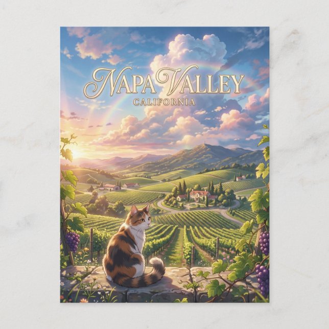 Napa Valley California Postcard (Front)