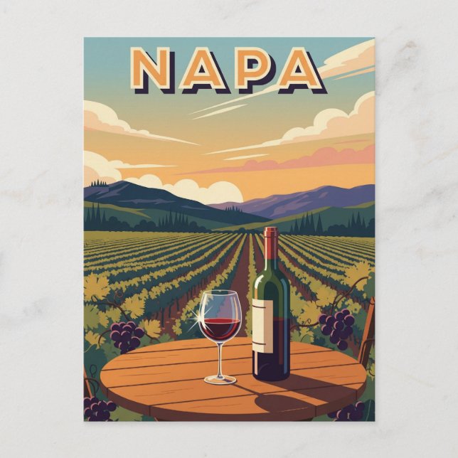 Napa Valley California Postcard (Front)