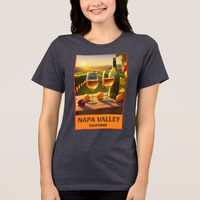 Napa Valley California Tri-Blend Shirt (Front)