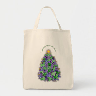 Napa Valley Grapes Christmas Tree Tote Bag