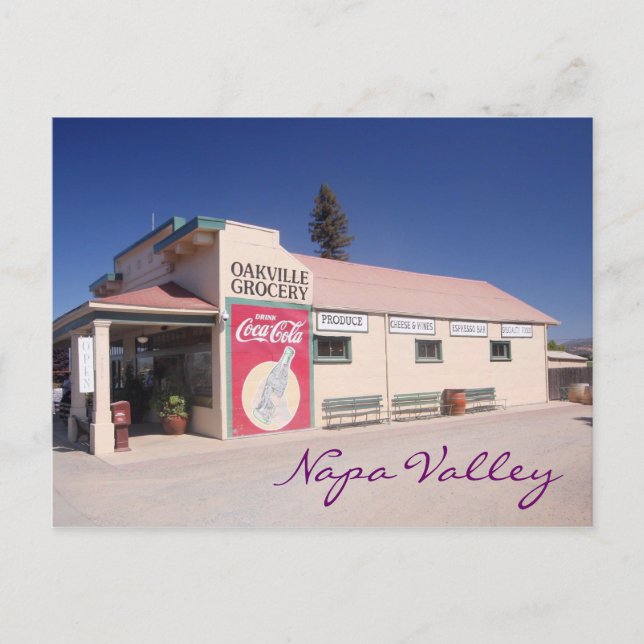 Napa Valley grocery Postcard (Front)