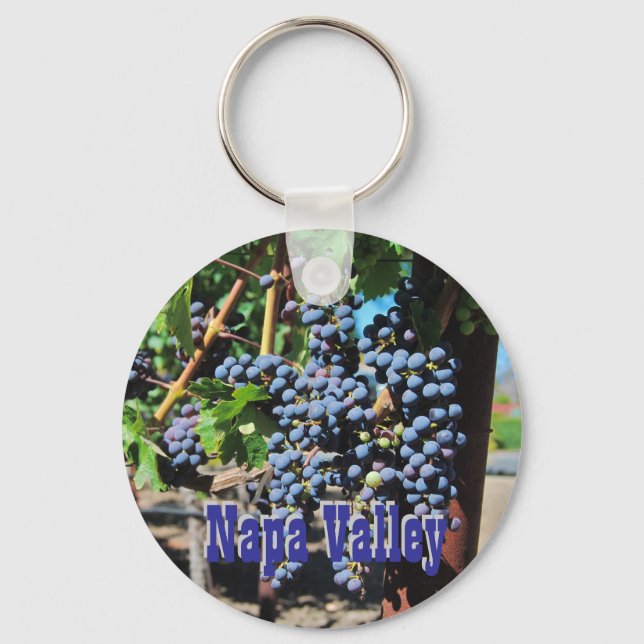 Napa Valley Vineyard Key Ring (Front)