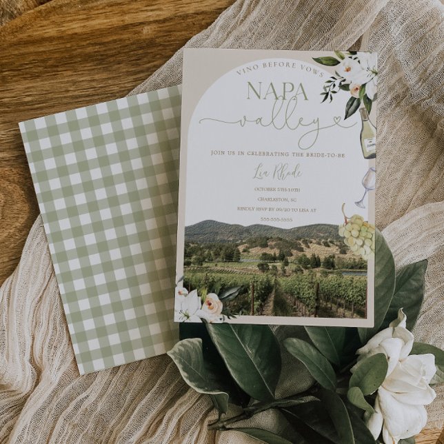 Napa Valley Winery Bachelorette Invitation (Creator Uploaded)
