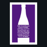 Napa Wine Purple Print<br><div class="desc">Napa Wine Country AVAs Print.</div>