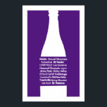 Napa Wine Purple Print<br><div class="desc">Napa Wine Country AVAs Print.</div>