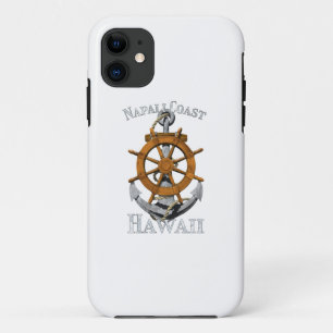Napali Coast Hawaii Vacation Nautical Anchor Helm Case-Mate iPhone Case