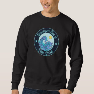 Napeague Beach Ny New York Souvenir Nautical Surfe Sweatshirt