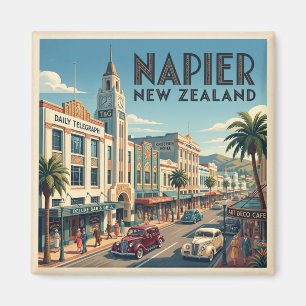Napier Art Deco New Zealand Magnet