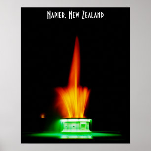 Napier NZ fountain Poster