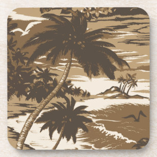Napili Bay Hawaiian Cork-backed Coasters