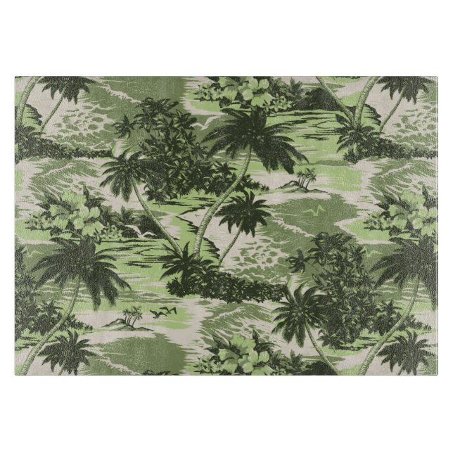 Napili Bay Hawaiian Glass Cutting Board (Front)