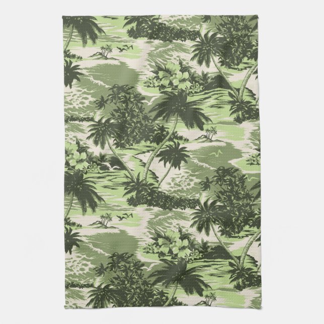 Napili Bay Hawaiian Kitchen Towel (Vertical)