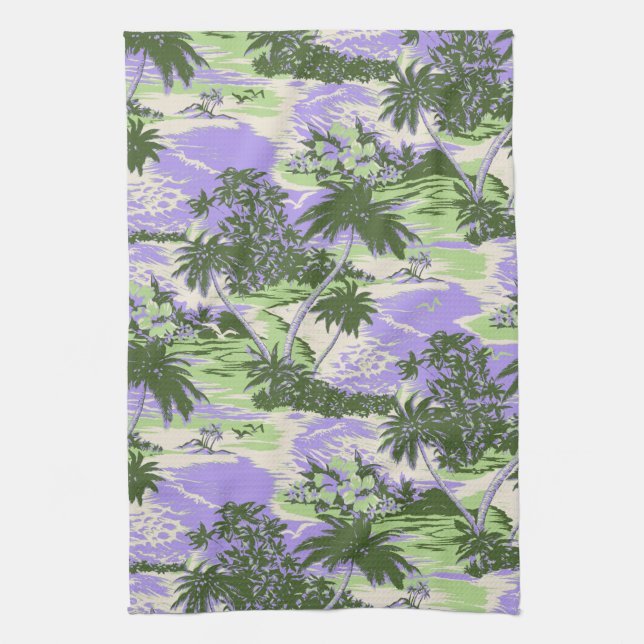 Napili Bay Hawaiian Kitchen Towel (Vertical)