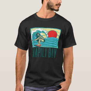 Napili Honokowai Hawaii Vintage Surfer Wave Retro T-Shirt