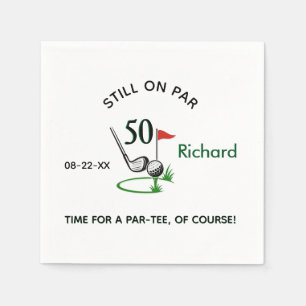 NAPKIN 50th Birthday (any year) Golf Theme Party