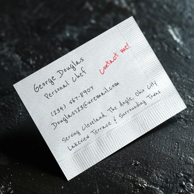 Napkin Background  Flyer (Creator Uploaded)