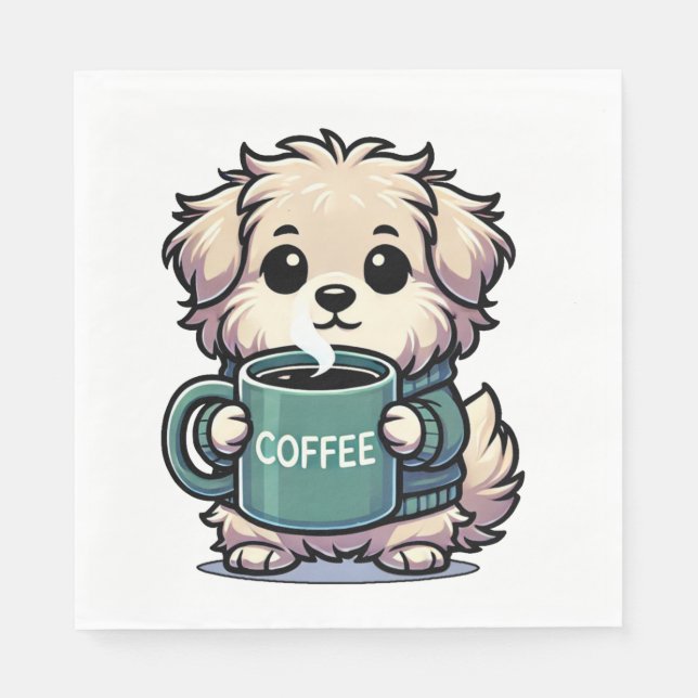 Napkin Coffee Dog (Front)