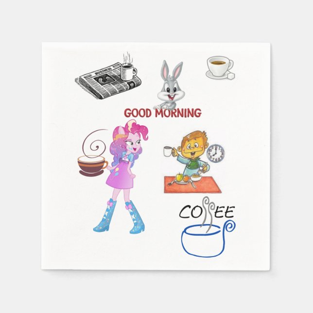 Napkin Coffee Tea (Front)