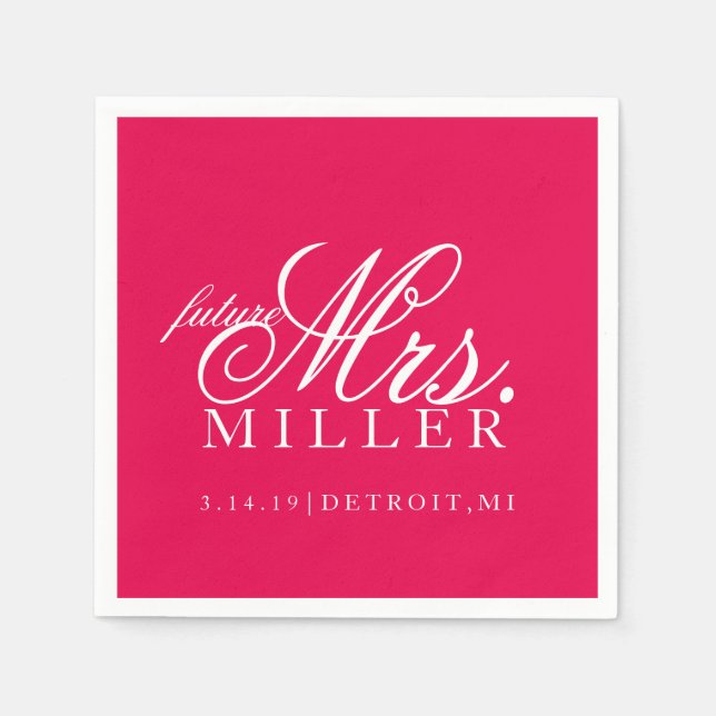 Napkin - future Mrs. (Front)