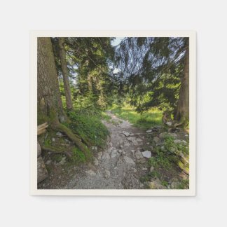 napkin with forest