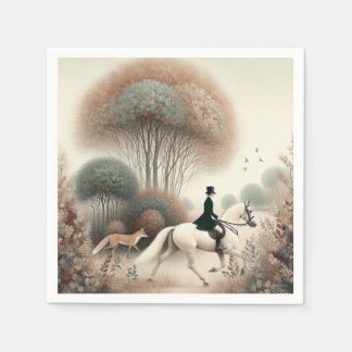 Napkins Equestrian Elusive Fox Hunt