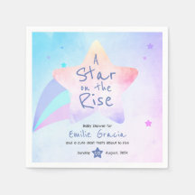 Napkins for Baby Shower | Rising Star Theme