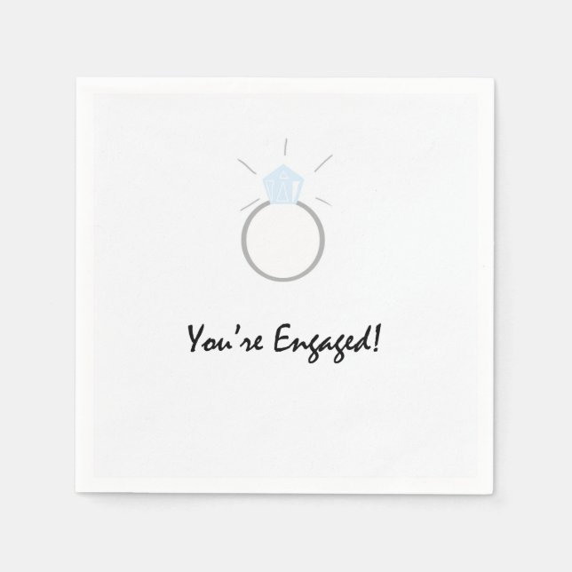 Napkins for engagement party (Front)